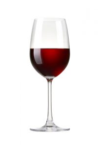 A glass of red wine, which someone could add to a bong.